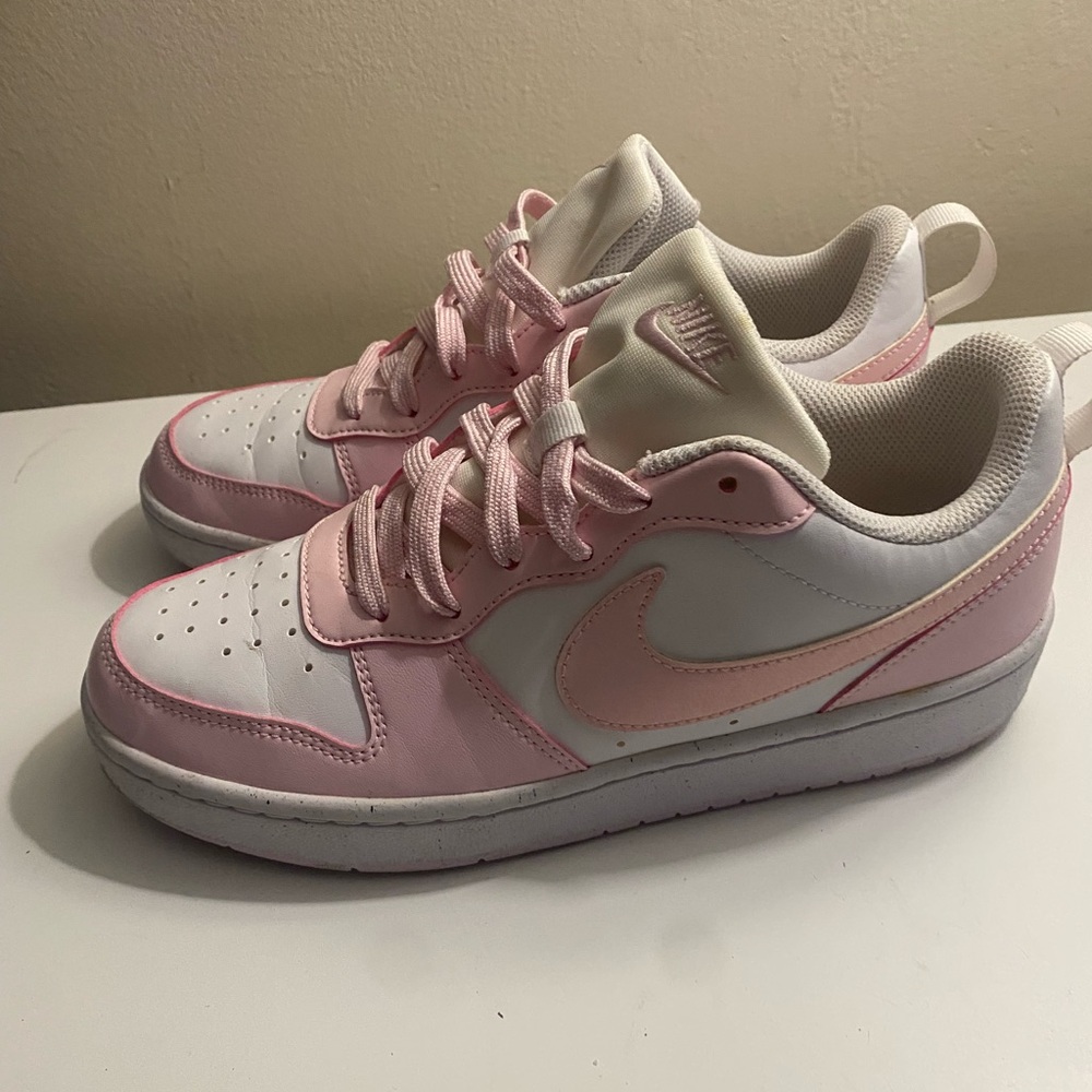 Nike White and Pink Athletic Shoes
